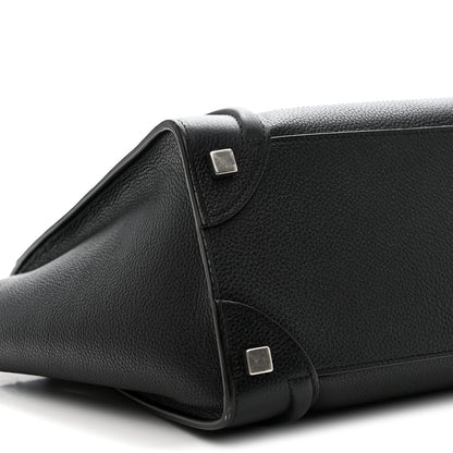 Celine Drummed Calfskin Micro Luggage Black 8 of 9