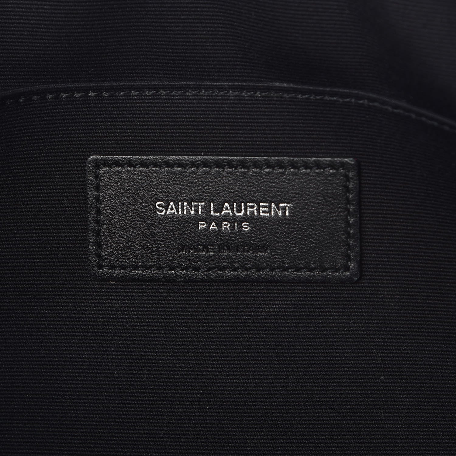 Saint Laurent Calfskin Matelasse Chevron Monogram Document Holder Amaranto 6 of 10