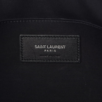 Saint Laurent Calfskin Matelasse Chevron Monogram Document Holder Amaranto 6 of 10