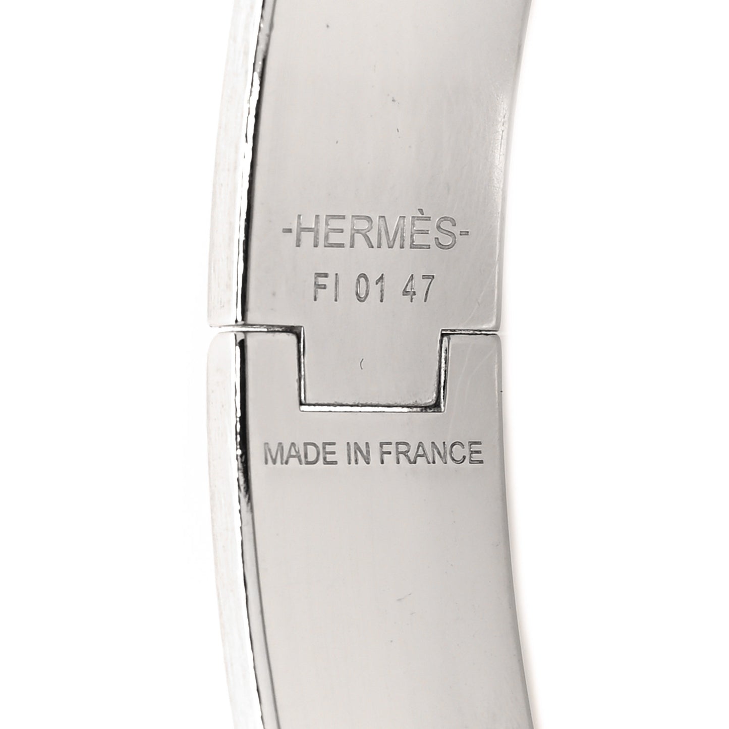 Enamel Narrow Clic Clac H Bracelet GM Black