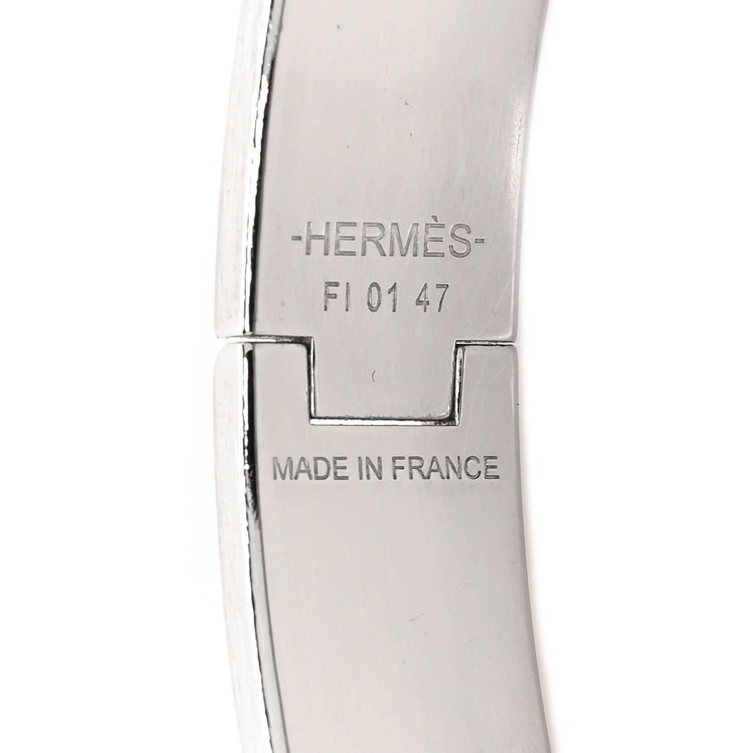 Hermes Enamel Narrow Clic Clac H Bracelet GM Black 4 of 5