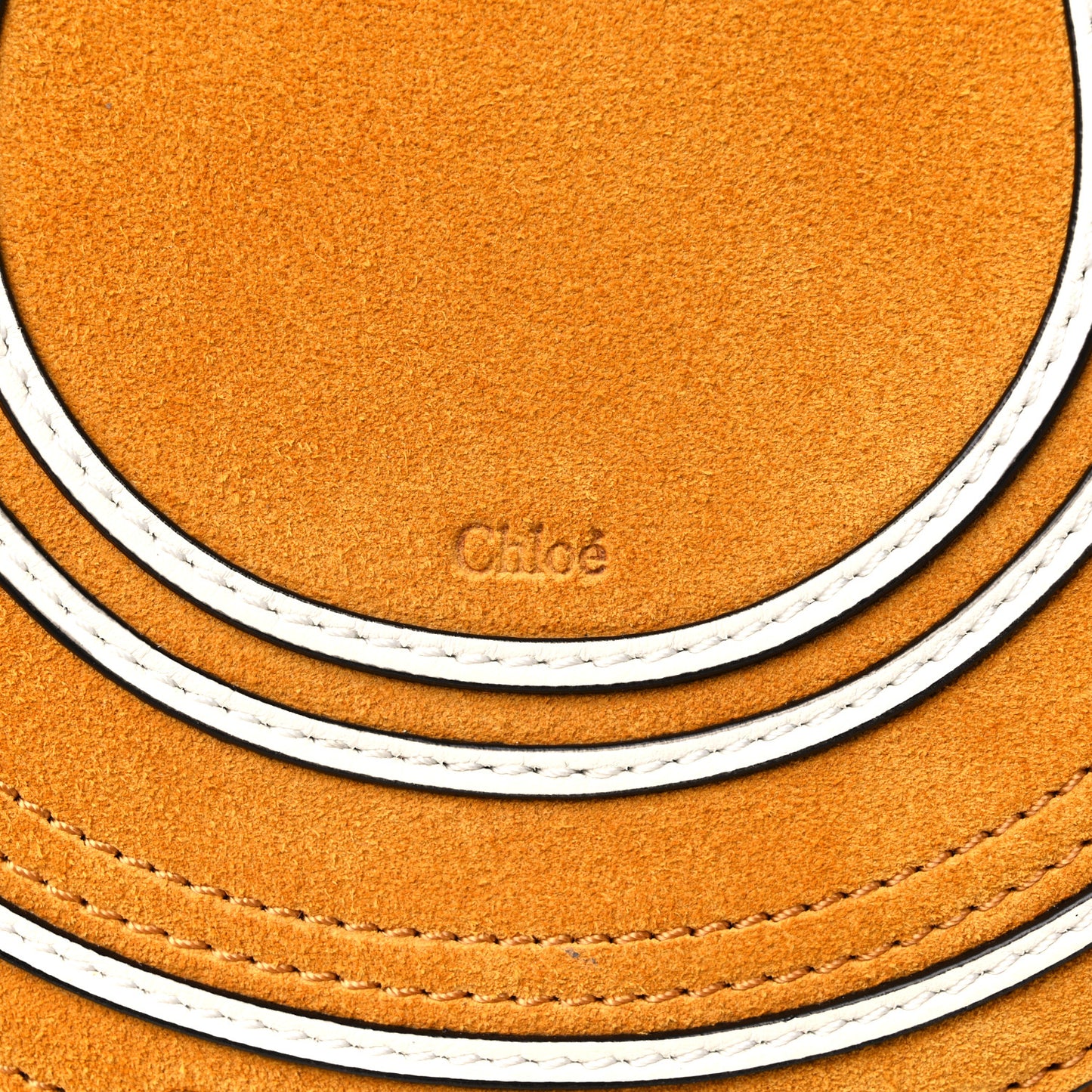 Suede Calfskin Mini Marcie Round Crossbody Bag Sunflower Yellow