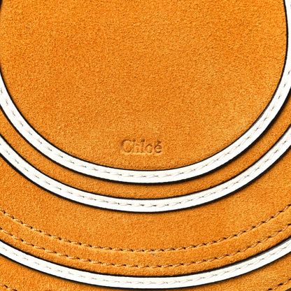 Chloe Suede Calfskin Mini Marcie Round Crossbody Bag Sunflower Yellow 10 of 12
