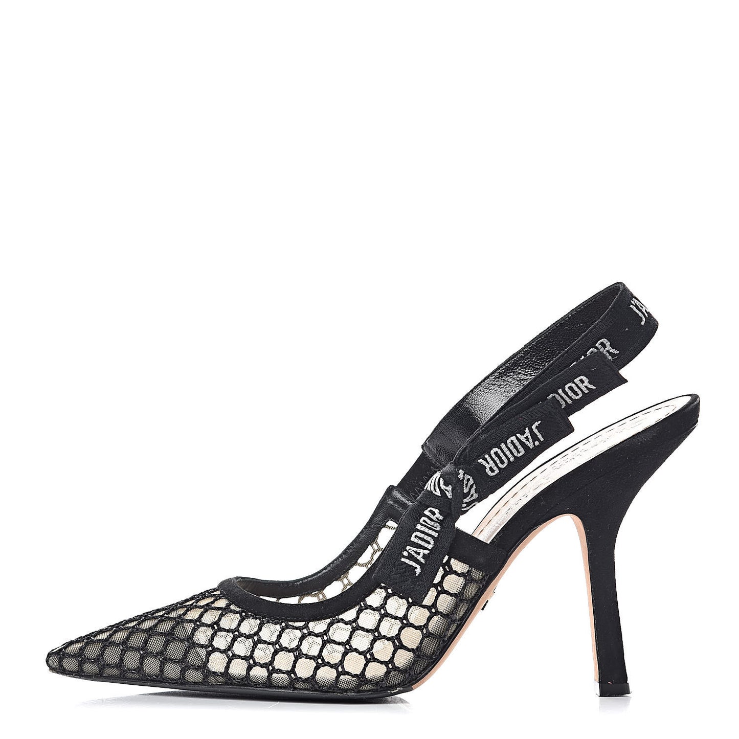 Resille Lambskin Ribbon J'Adior Slingback 100mm Pumps 39 Black