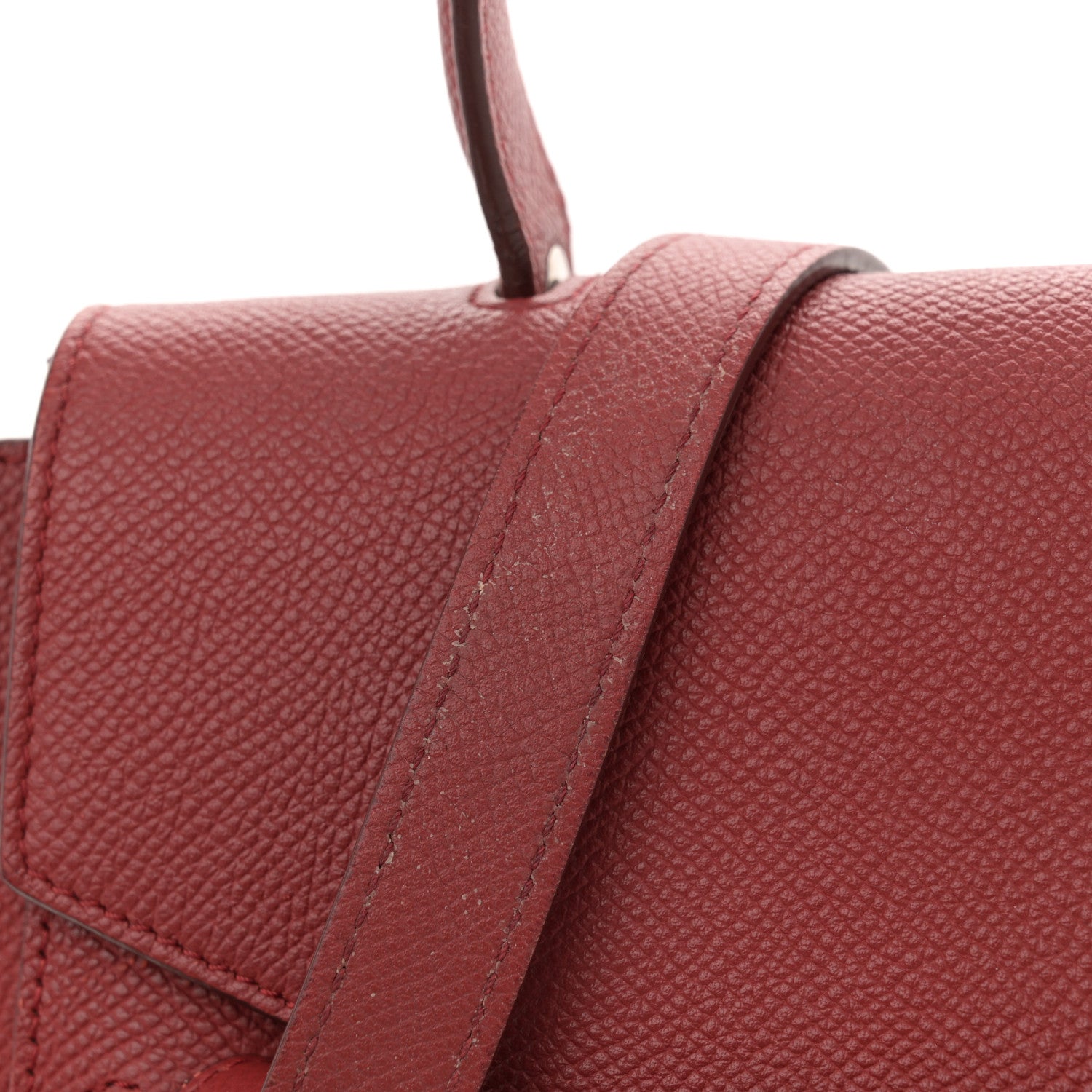 Celine Grained Calfskin Mini Belt Bag Rust 14 of 16