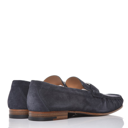 Louis Vuitton Suede Mens Montaigne Loafers 9.5 Marine 4 of 11