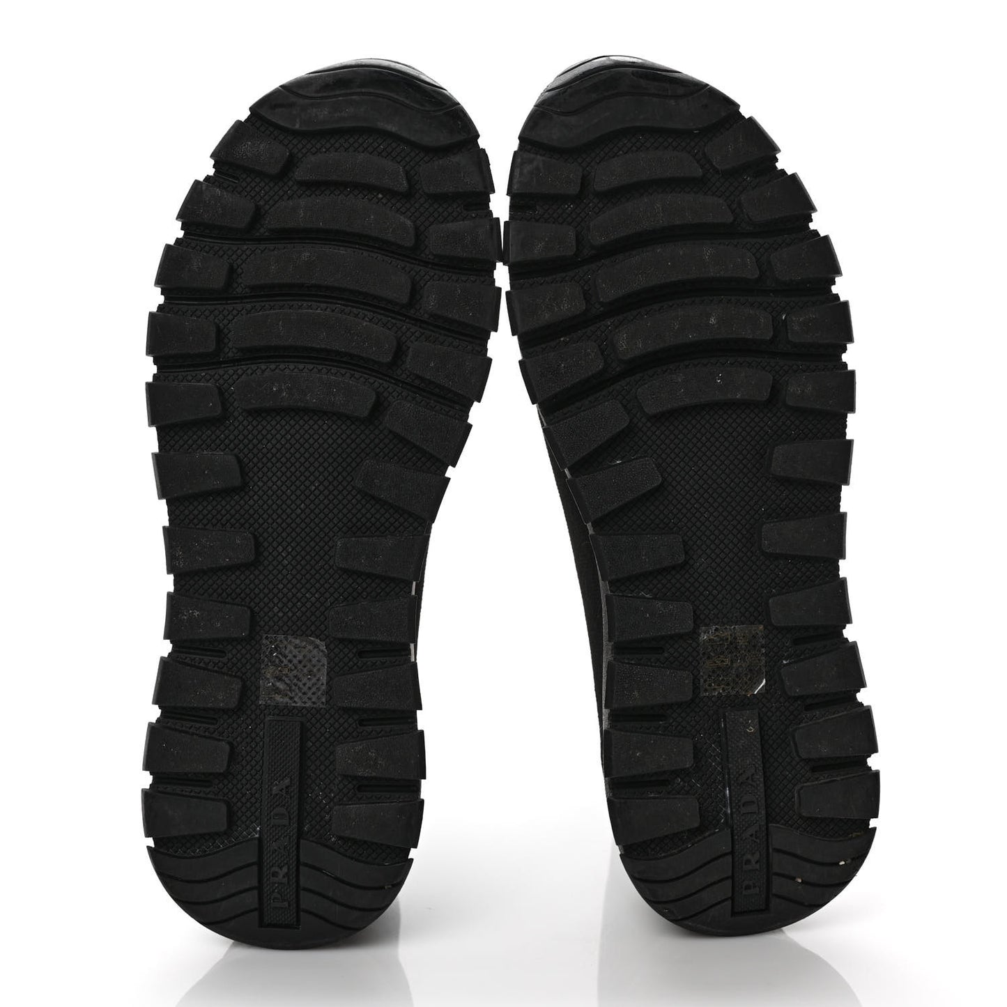 Knit Fabric Logo Sneakers 38.8 Black