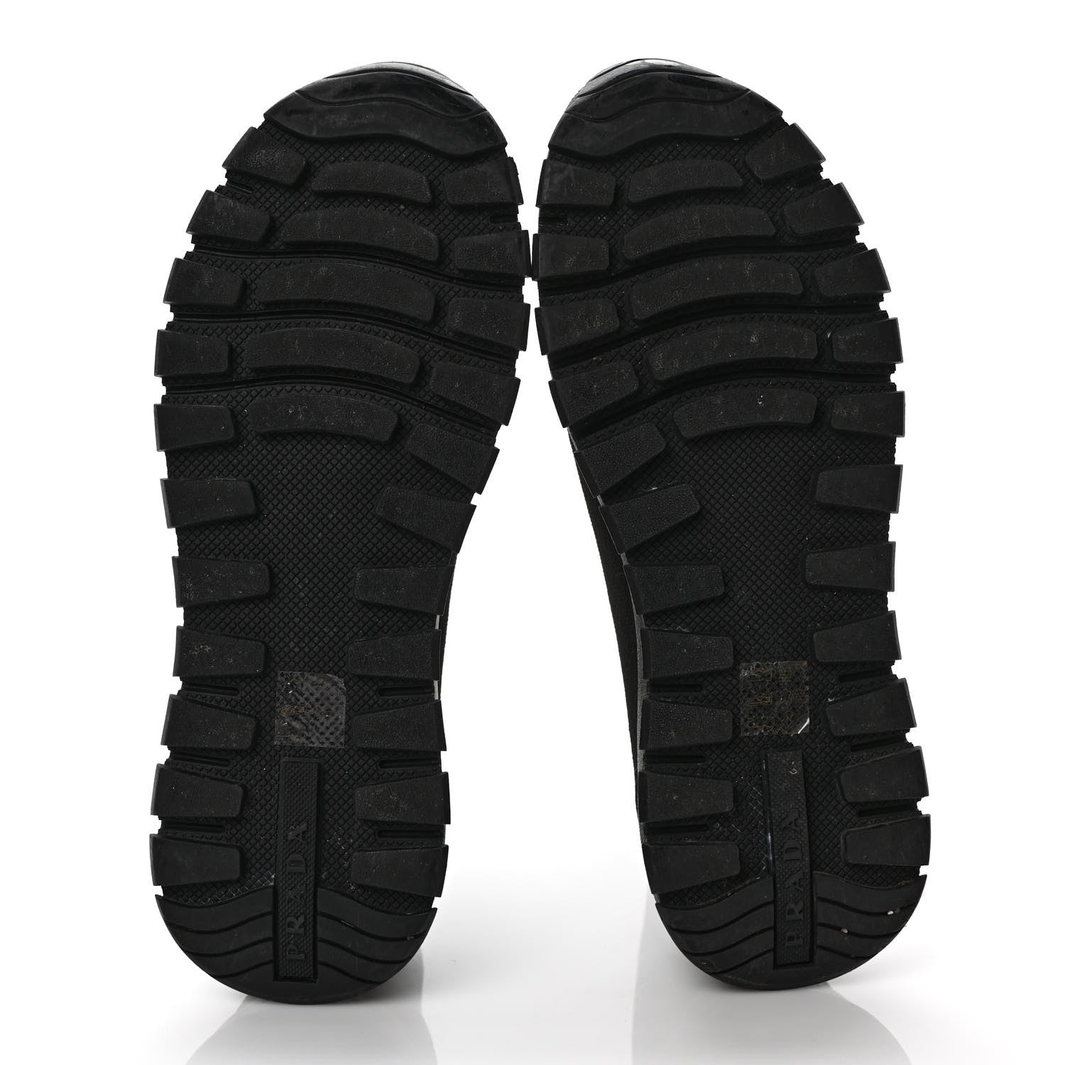 Prada Knit Fabric Logo Sneakers 38.8 Black 6 of 10