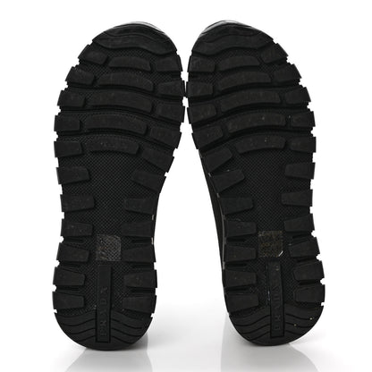 Prada Knit Fabric Logo Sneakers 38.8 Black 6 of 10