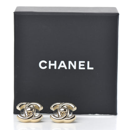 Chanel Metal CC Turnlock Earrings Gold 5 of 5