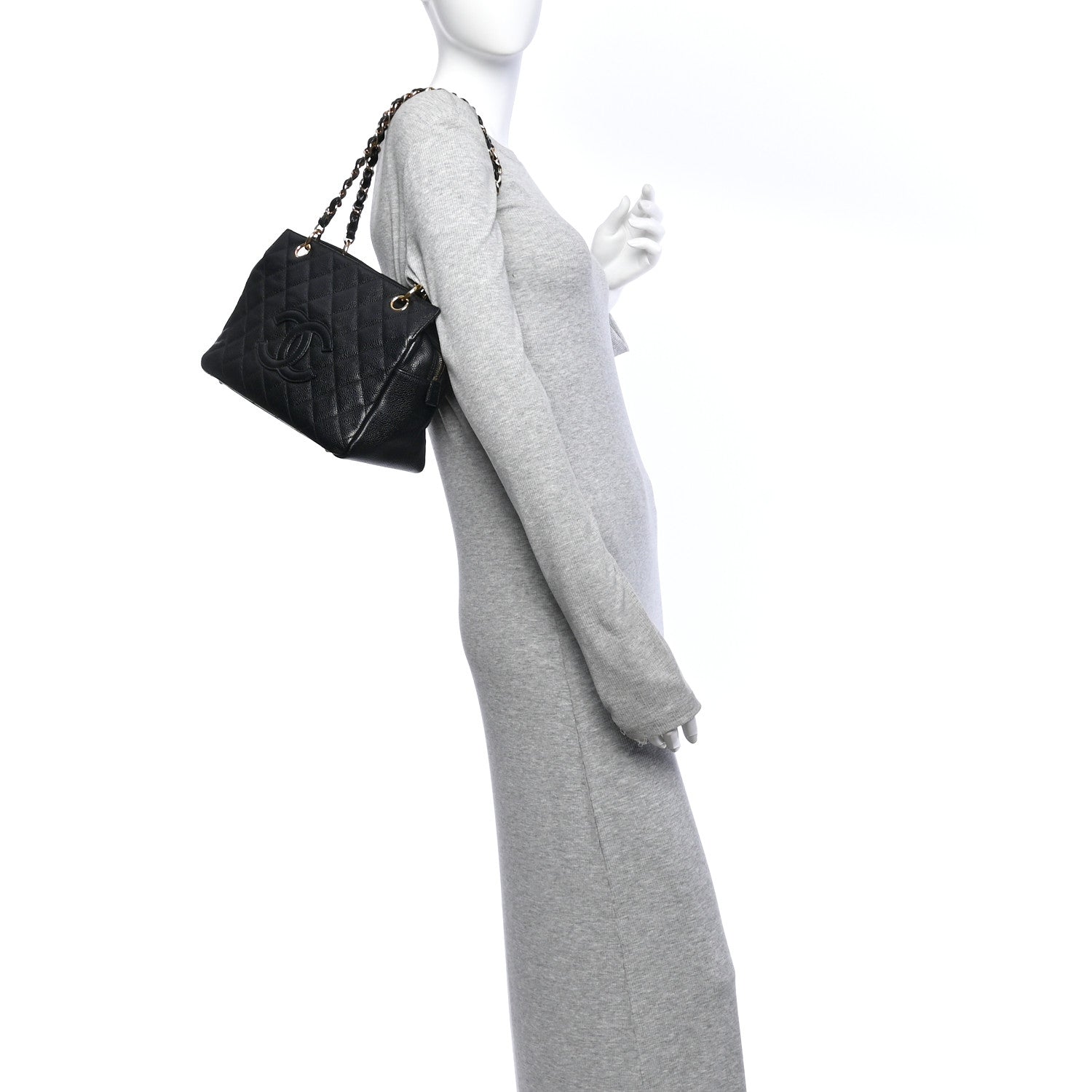 Chanel Caviar Quilted Petit Timeless Tote PTT Black 2 of 10