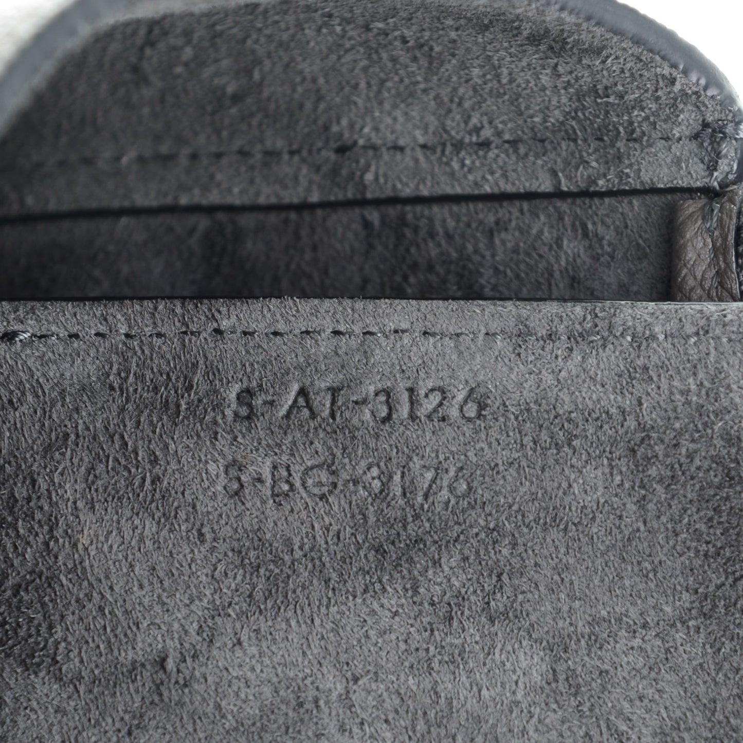 Grained Calfskin Mini Belt Bag Grey