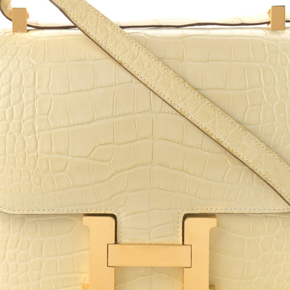 Hermes Matte Alligator Constance 24 Beton 8 of 14
