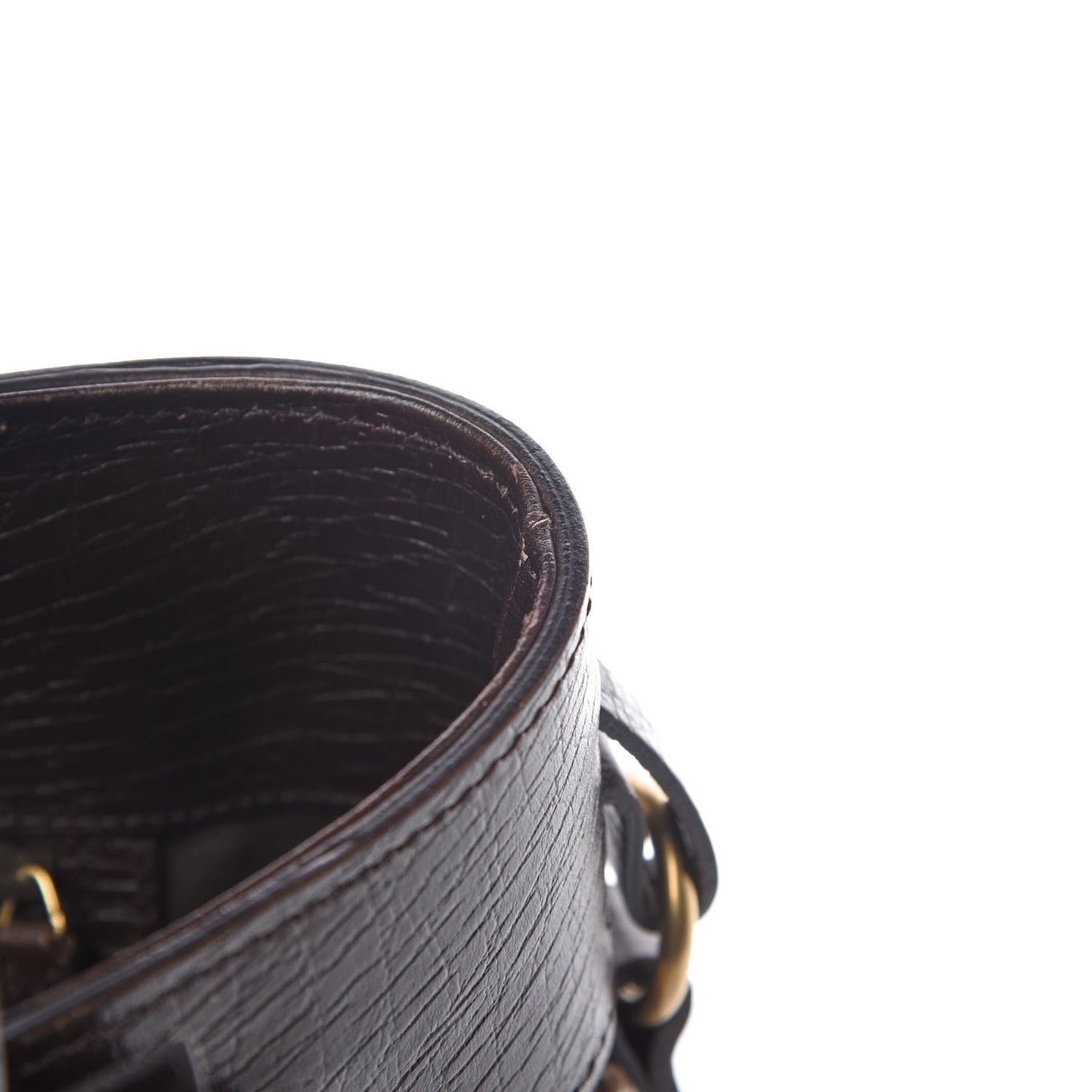 Monogram Small Bucket Tote Dark Brown