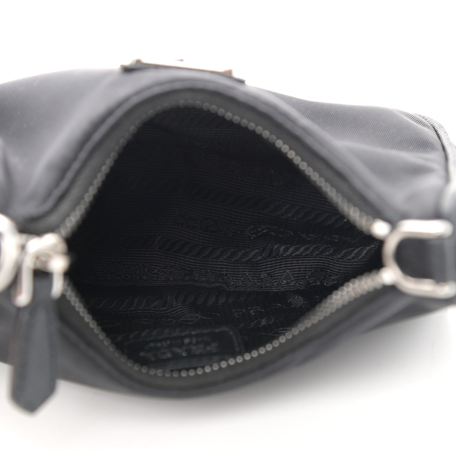 Prada Tessuto Nylon Mini Re-Edition 2000 Shoulder Bag Black 5 of 13