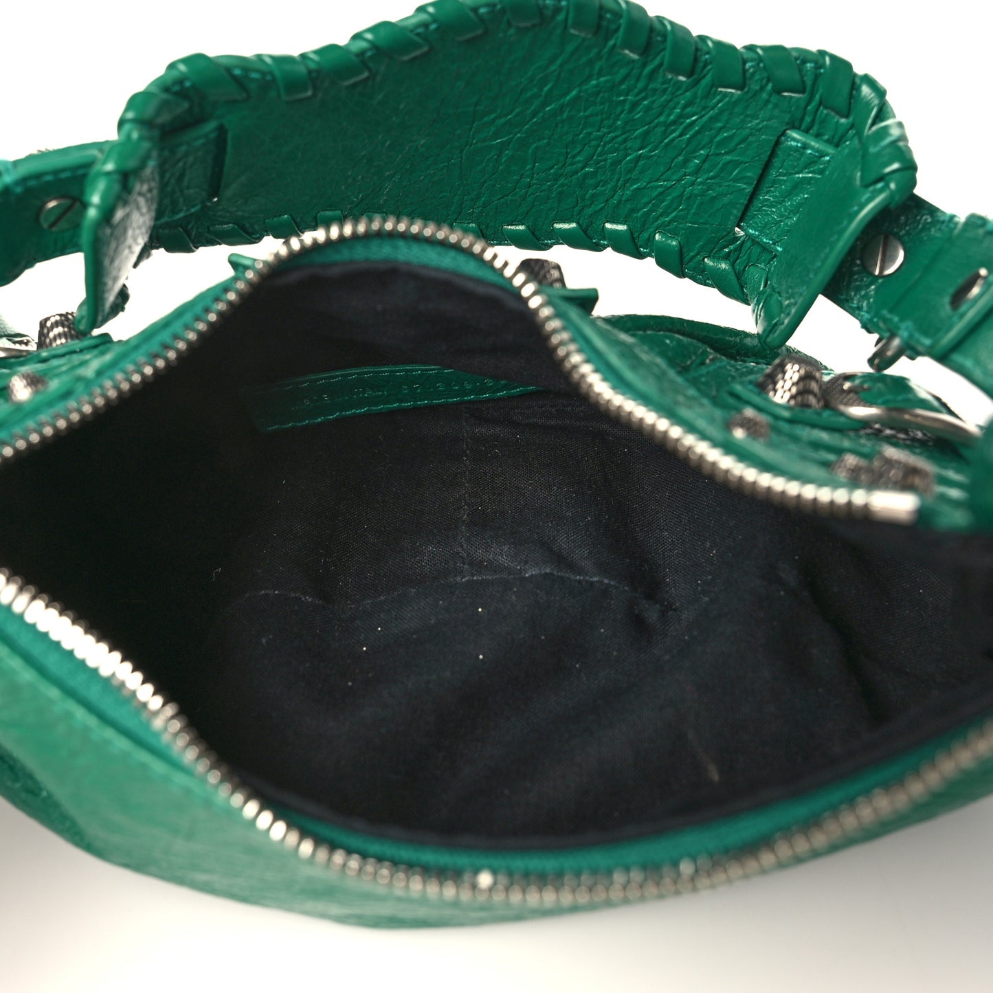 Agneau Arena XS Le Cagole Shoulder Bag Jade