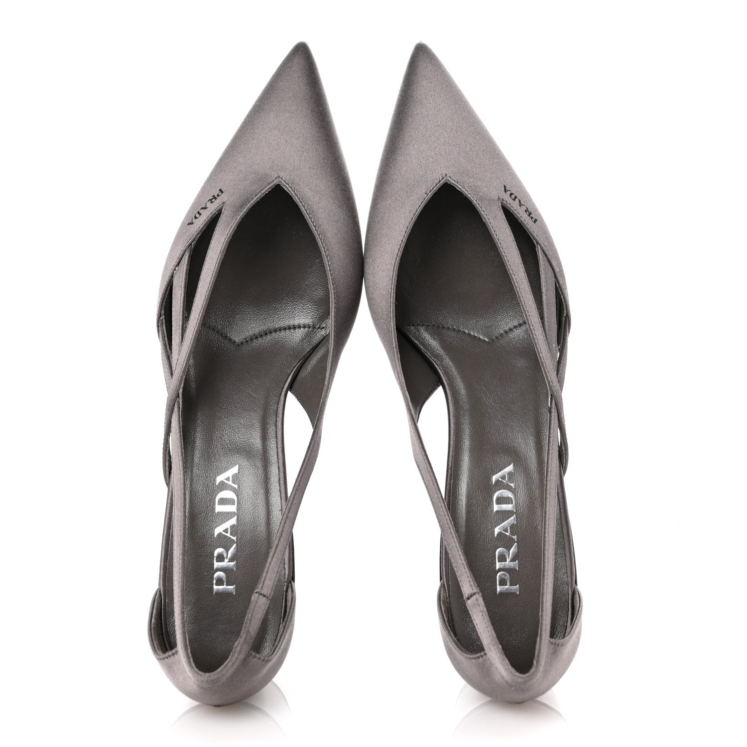Prada Satin Cutout 55mm Pumps 38 Ardesia 2 of 10