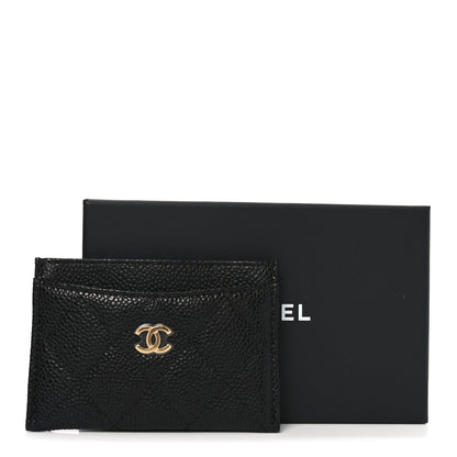 Chanel Caviar Quilted Card Holder Black 8 of 8