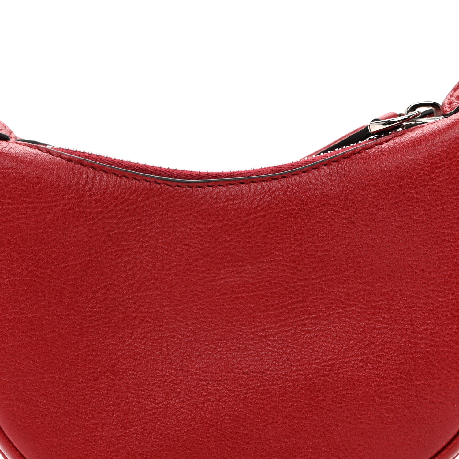 Fendi Vitello Grace New Matte Nano Fendigraphy Hobo Charm Scarlet Sage 7 of 9
