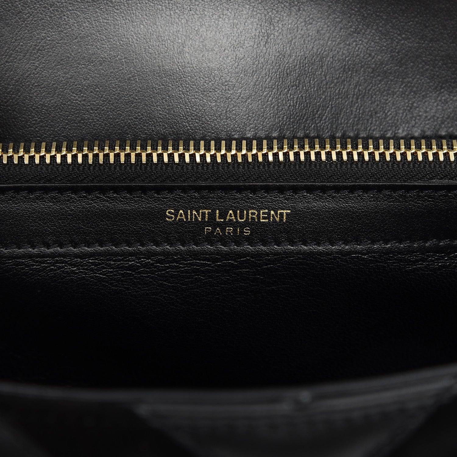 Saint Laurent Calfskin Suede Matelasse Chevron Monogram Medium College Bag Marine 6 of 8