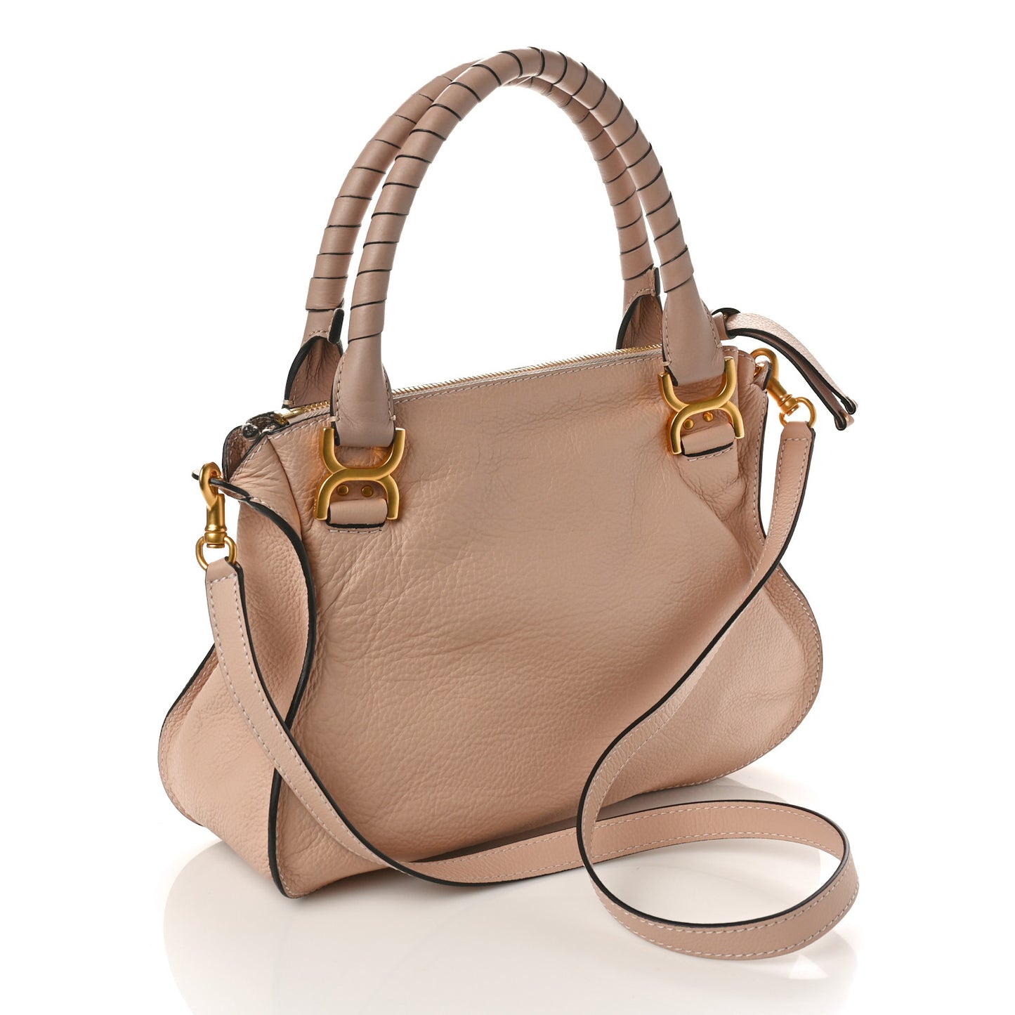 Calfskin Medium Marcie Satchel Blush Nude