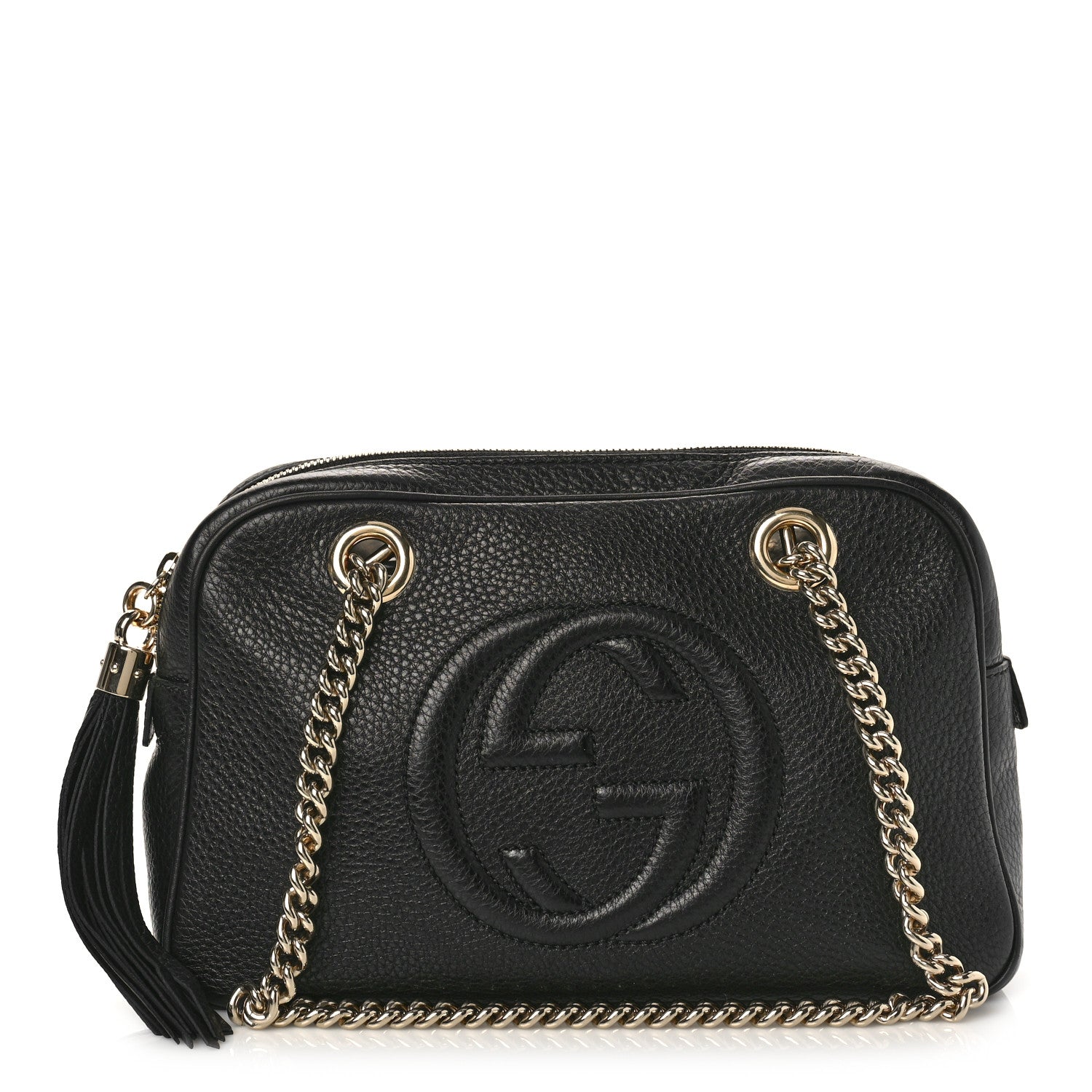 Gucci Pebbled Calfskin Small Soho Bowler Black 1 of 9