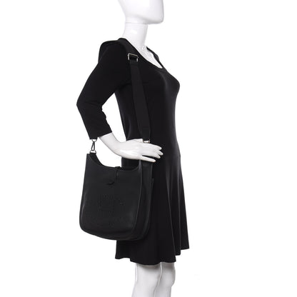 Hermes Taurillon Clemence Evelyne III PM Black 2 of 10