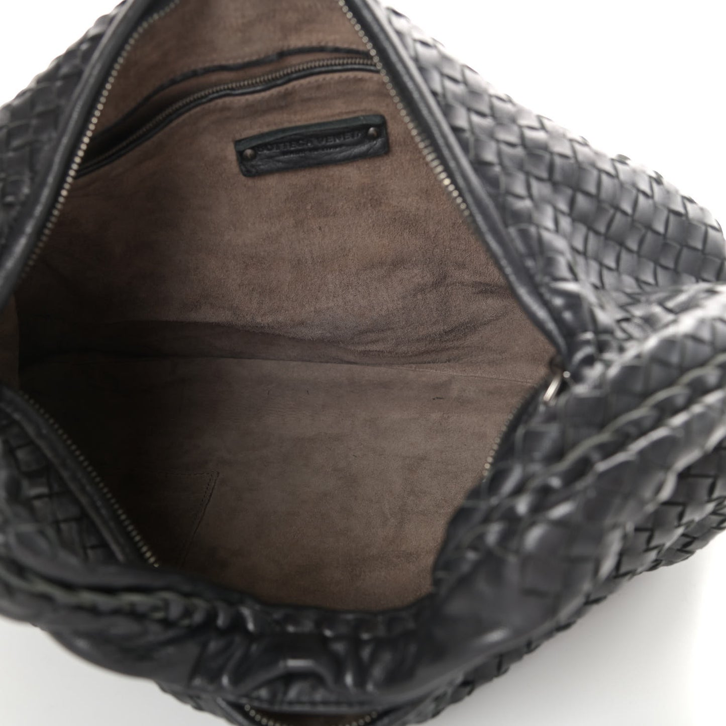 Nappa Intrecciato Large Veneta Hobo Black