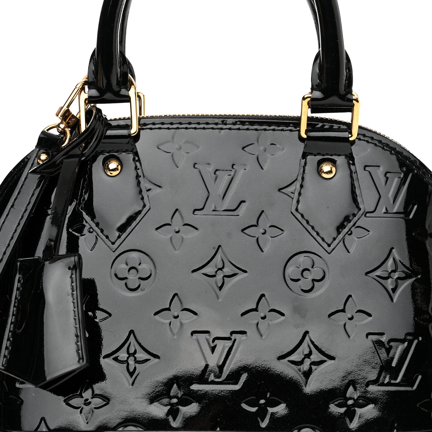 Louis Vuitton Vernis Alma BB Noir Magnetique 7 of 11