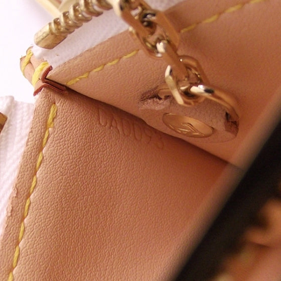 Monogram Multicolor Key Pouch White