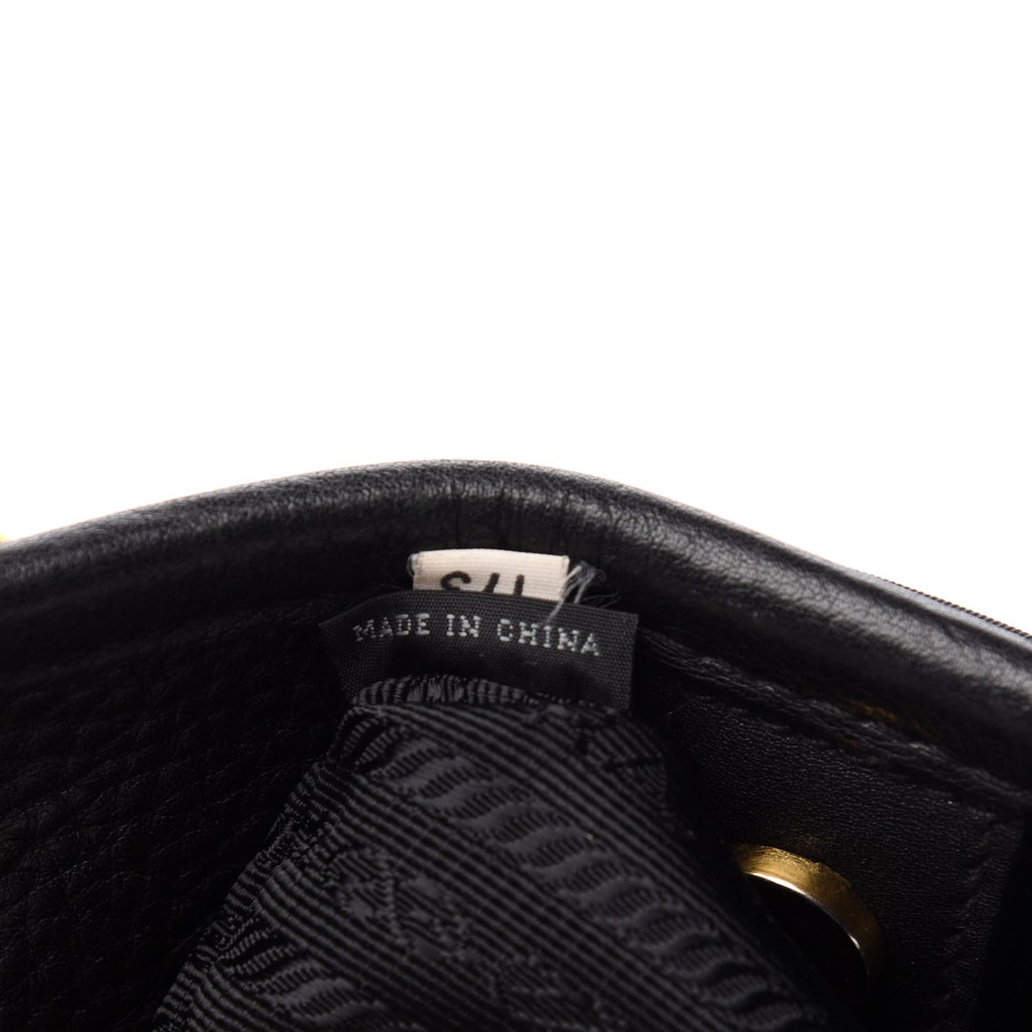 Tessuto Nylon Vitello Daino Tote Black