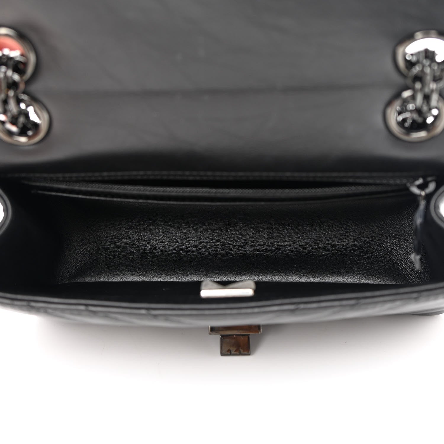 Chanel Aged Calfskin Chevron Quilted 2.55 Reissue Mini Flap So Black 5 of 12
