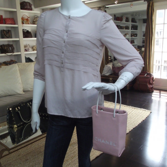 Leather Shopper Sac Pink