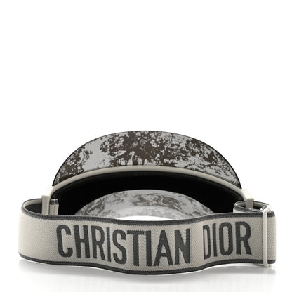 Christian Dior Toile de Jouy DiorClub V1U Sun Visor Grey 4 of 8
