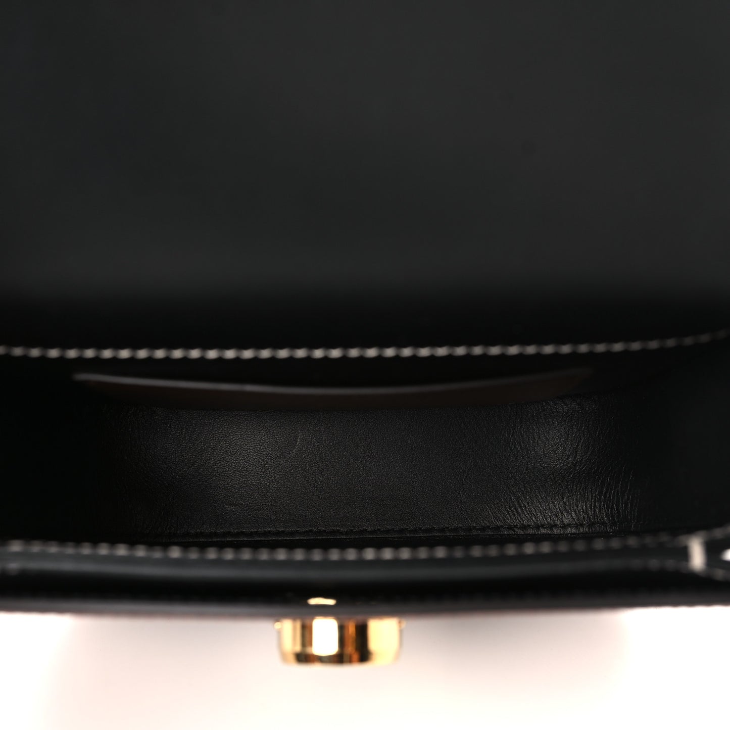 Calfskin Check Small Elizabeth Bag Brown