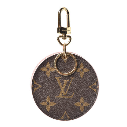 Louis Vuitton Monogram LV Mirror Bag Charm Key Holder Rose Ballerine 1 of 8