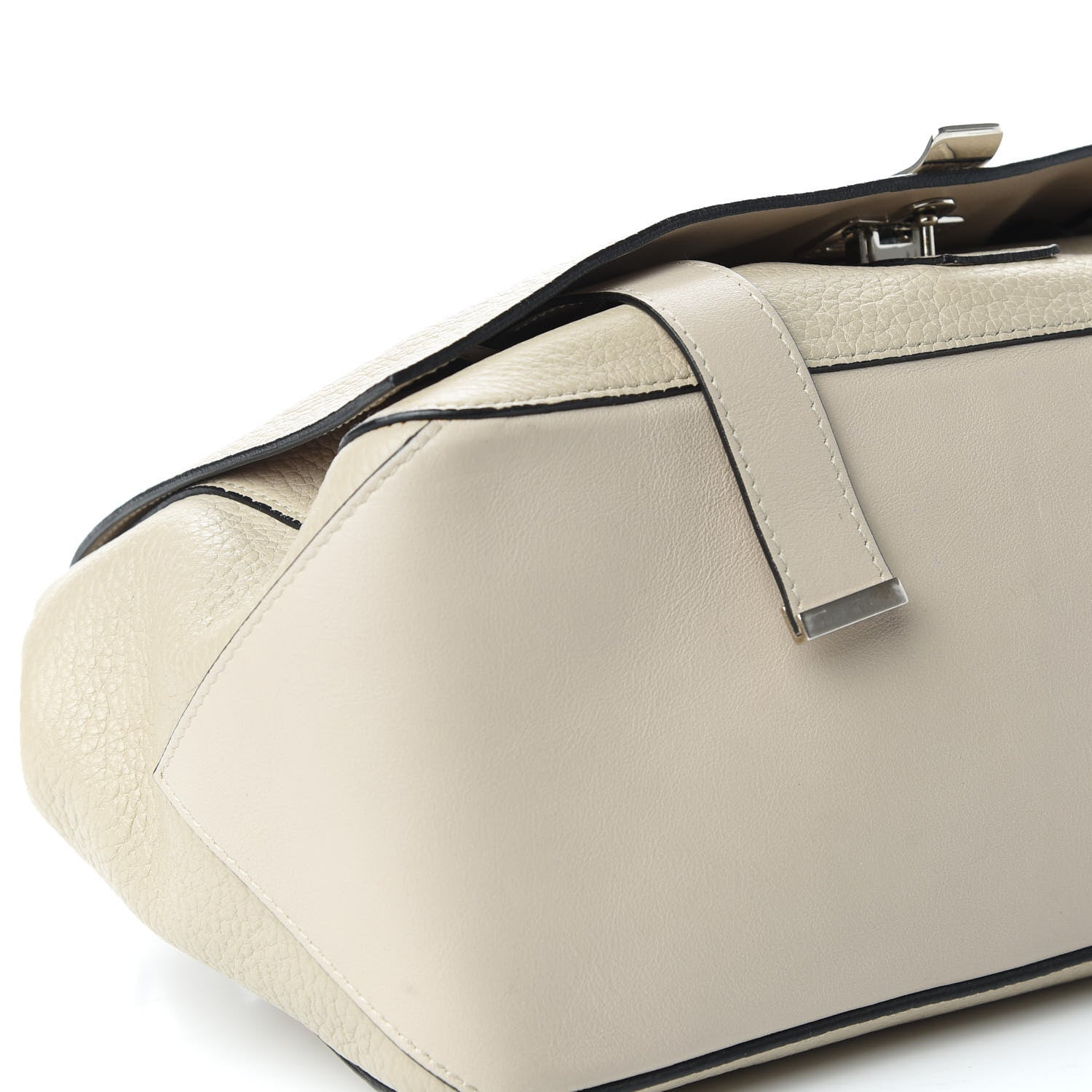 Proenza Schouler Pebbled Calfskin Double Sided PS Courier Bag Talc 5 of 9