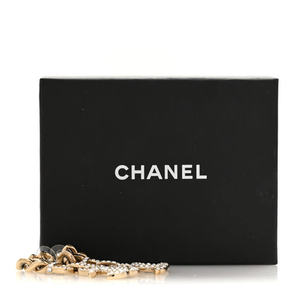 Chanel Metal Crystal CC Vendome CC Dangle Earrings Gold 5 of 5
