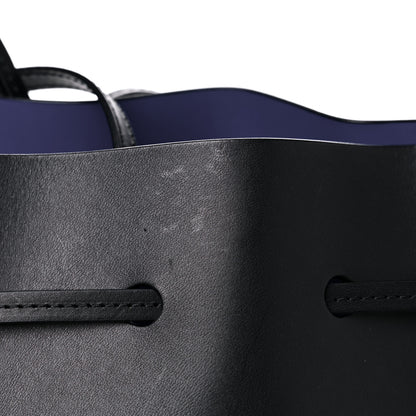 Mansur Gavriel Vegetable Tanned Calfskin Bucket Bag Black Royal 13 of 16