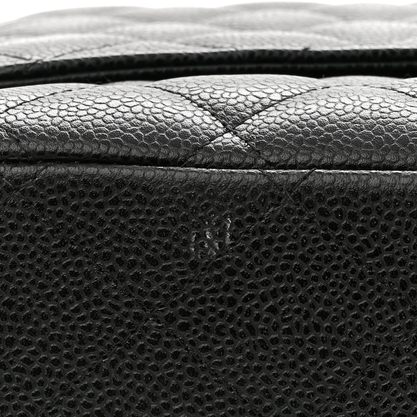 Caviar Quilted Maxi Double Flap Black