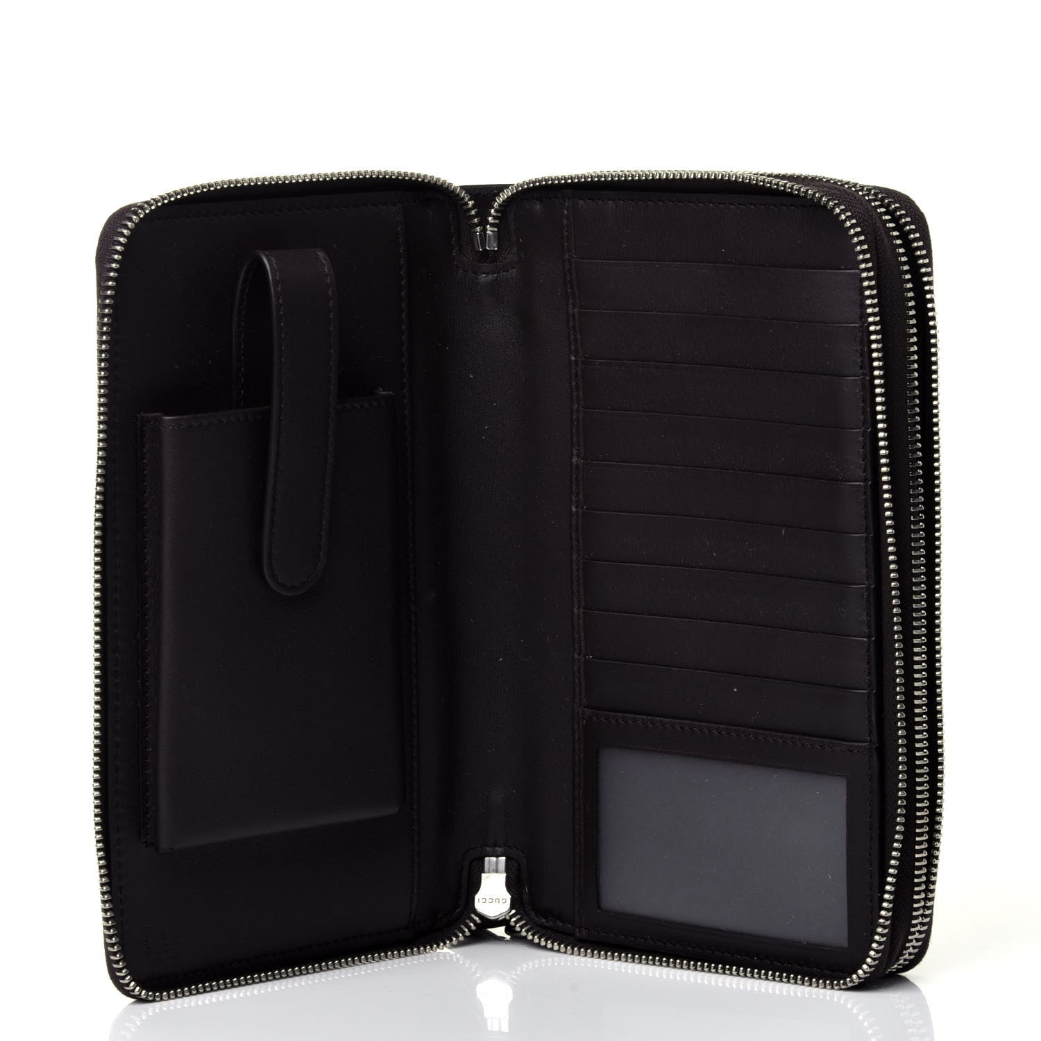 Gucci Microguccissima Zip Around Top Handle Travel Wallet Testa di Moro 4 of 5