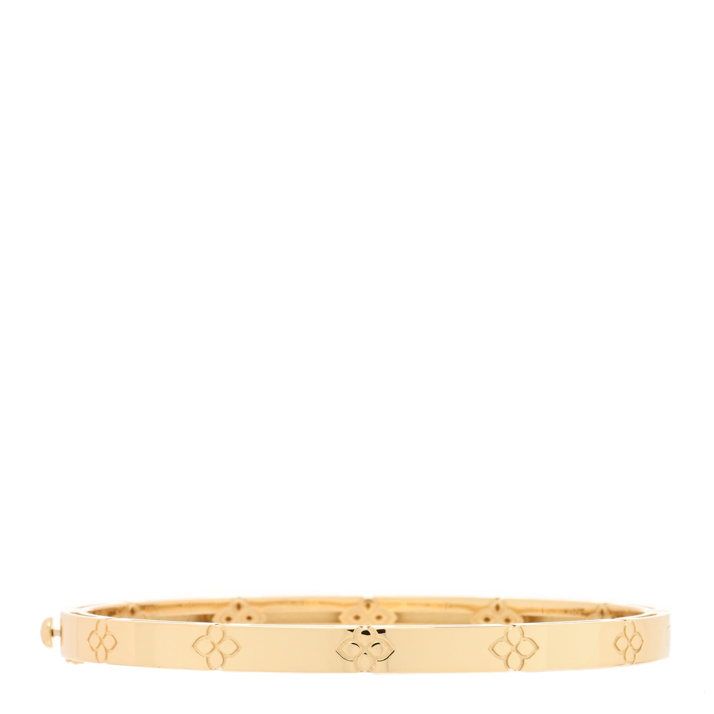 18K Yellow Gold Narrow Love in Verona Bangle Bracelet