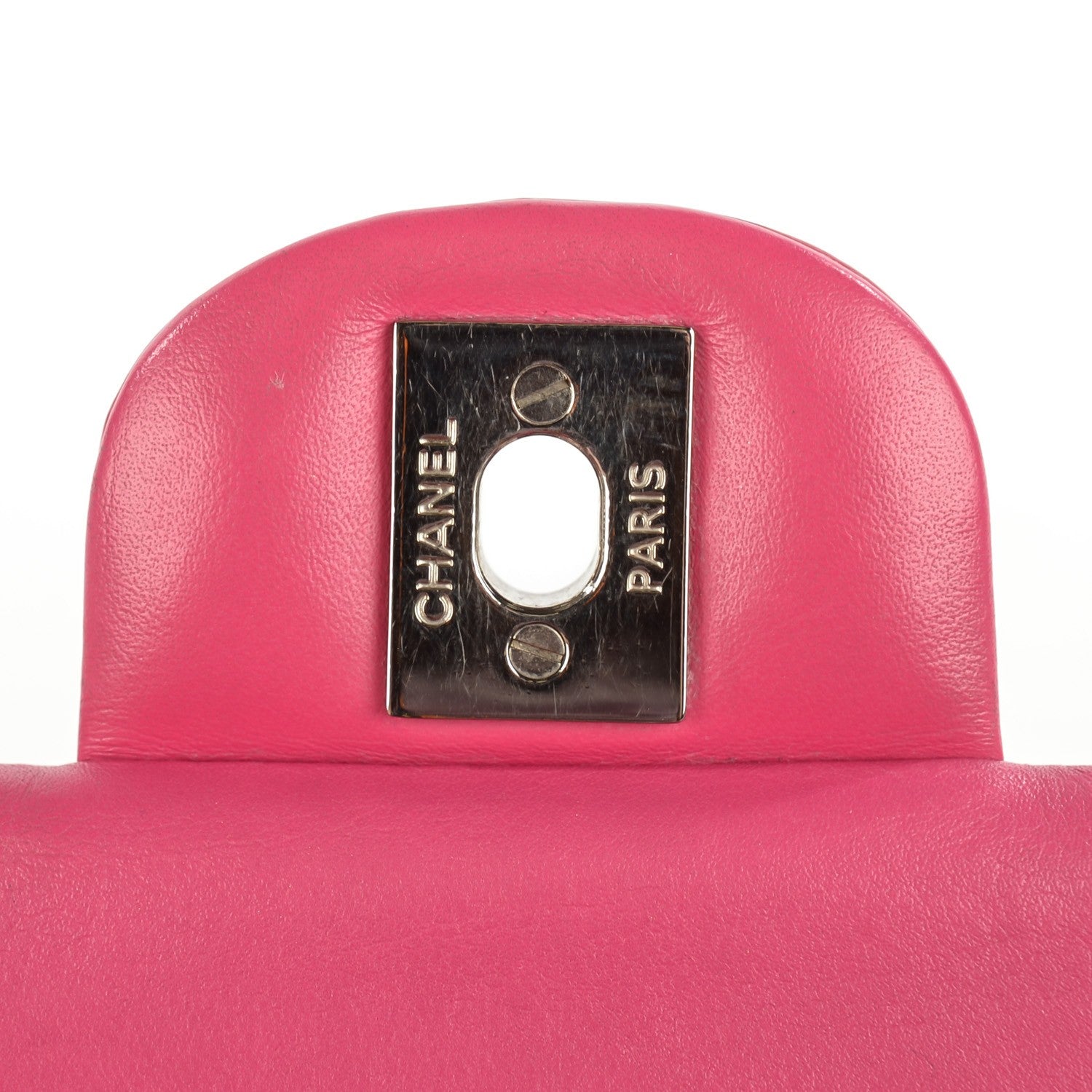 Chanel Patent Quilted Medium Double Flap Fuchsia 7 of 7