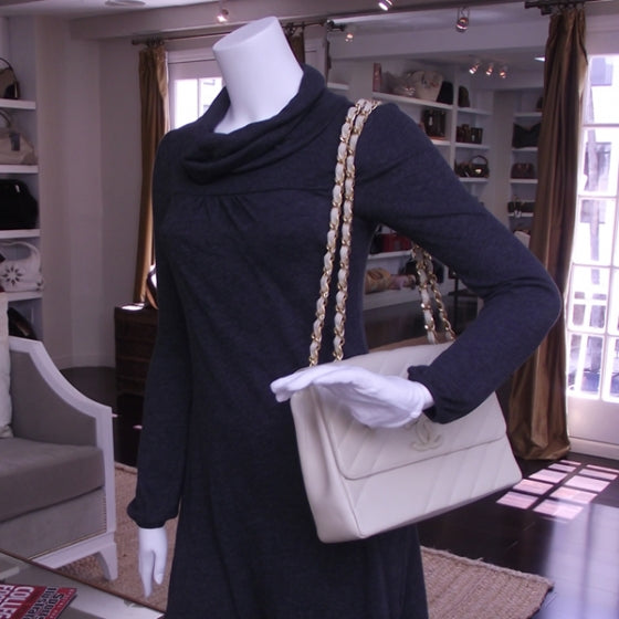 Chanel Vintage Caviar JUMBO XL MAXI Flap Bag 2 of 13