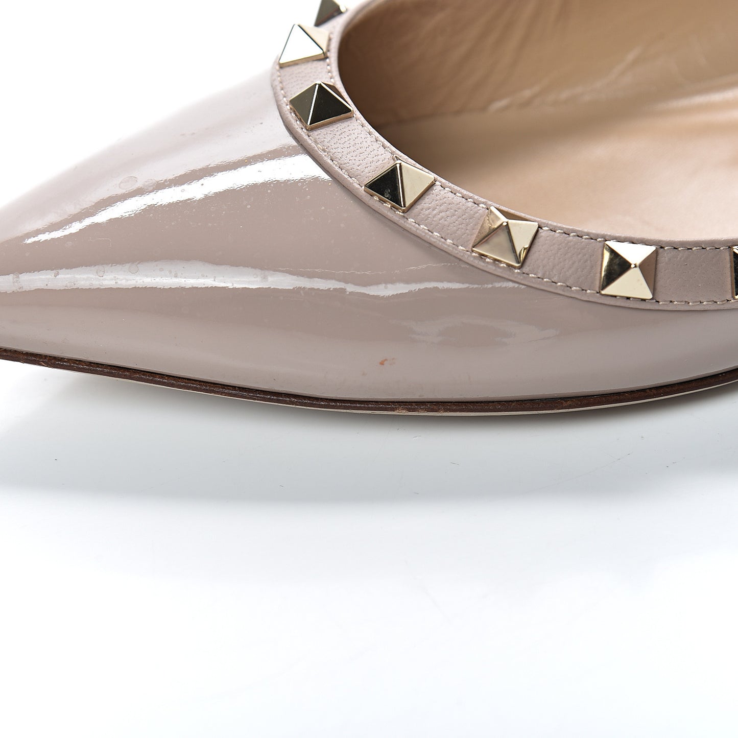 Patent Rockstud Ballerina Flats 39 Poudre