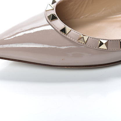 Valentino Garavani Patent Rockstud Ballerina Flats 39 Poudre 18 of 19