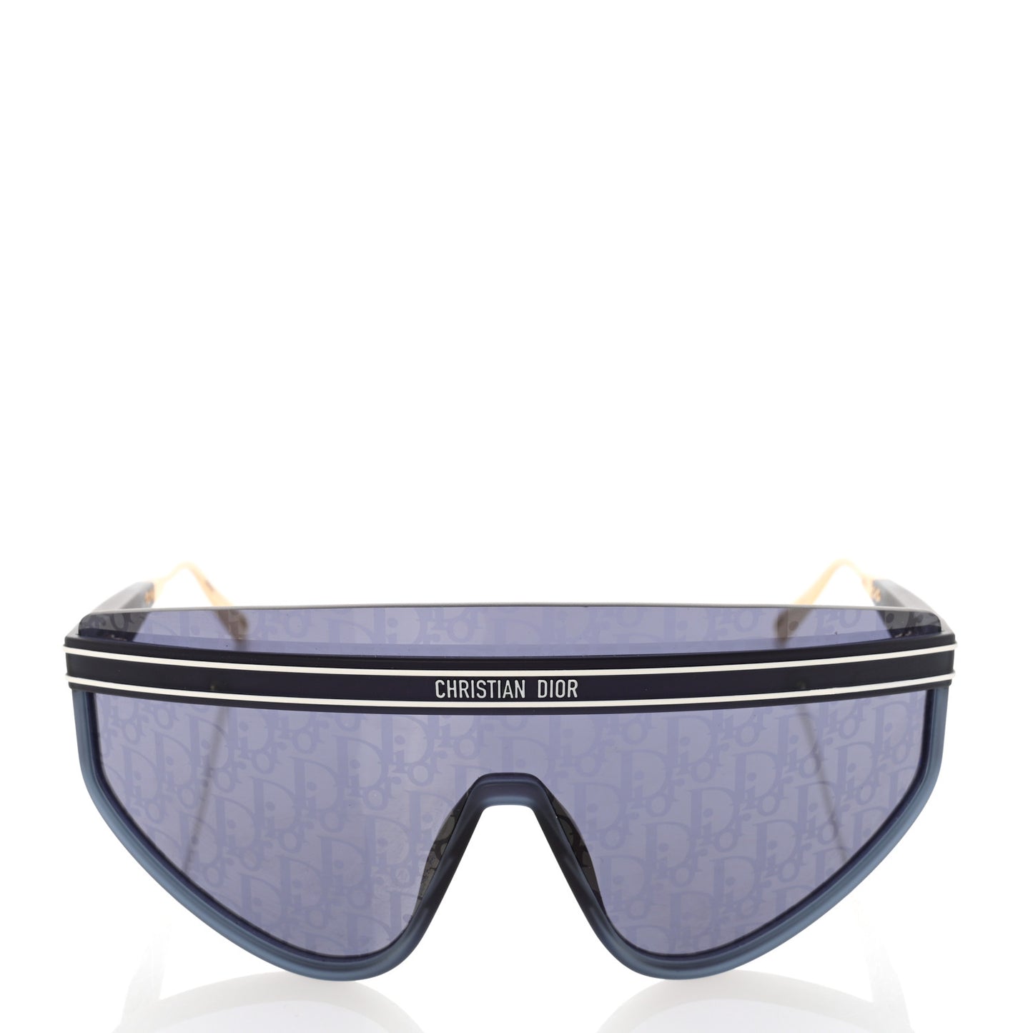 Oblique Mask DiorClub M2U Sunglasses Translucent Blue