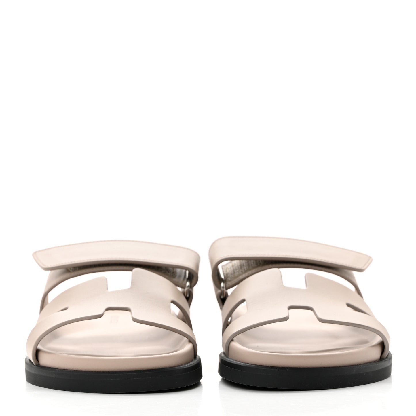 Calfskin Womens Chypre Sandals 36 Beige Mastic