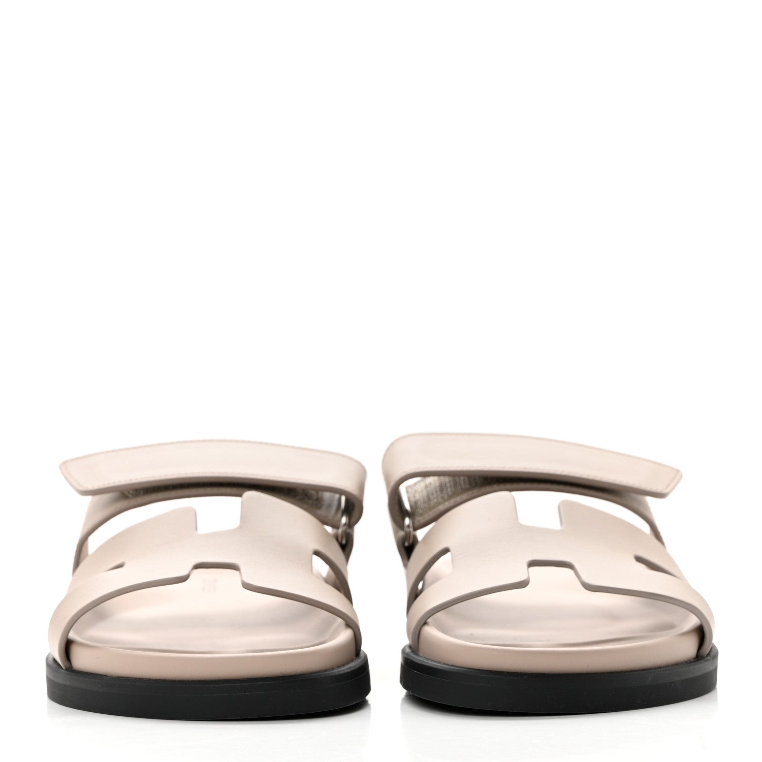 Hermes Calfskin Womens Chypre Sandals 36 Beige Mastic 2 of 9