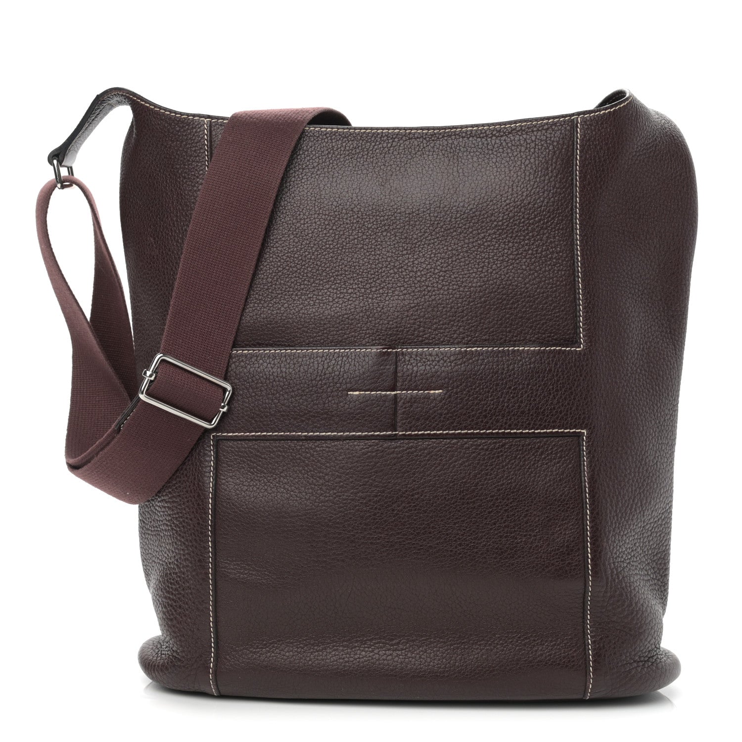 Hermes Taurillon Clemence Sac Good News GM Raisin 1 of 16